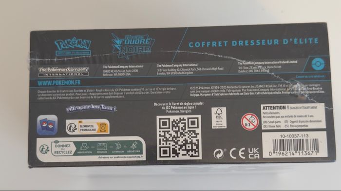 ETB Pokemon Foudre Noire - photo numéro 4