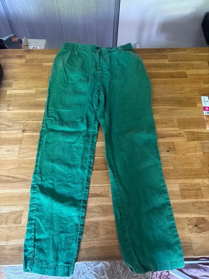 Pantalon Monoprix lin