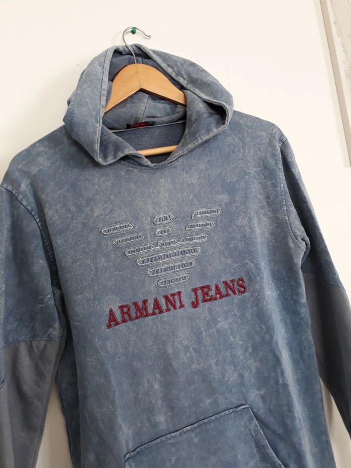 Pull/Sweat à capuche Vintage 90s Emporio Armani Taille S🛍🌿 - photo numéro 4
