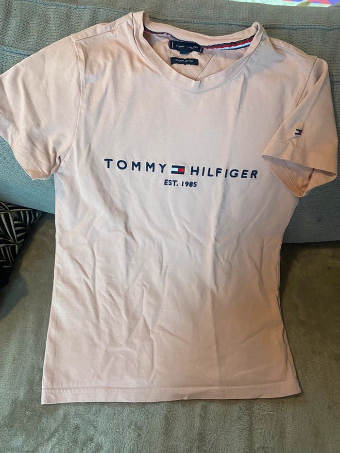 T shirt tommy hilfiger rose - photo numéro 7