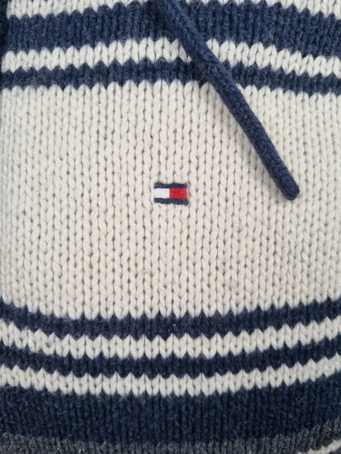 Pull 1/4 zip à capuche Tommy Hilfiger – Taille M Hommes (mesures en photos) - photo numéro 5