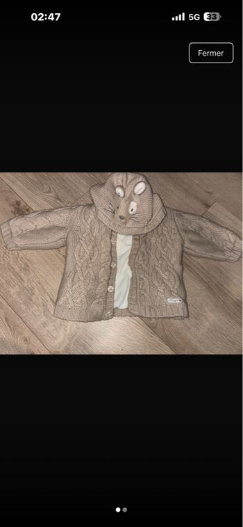 Veste sergent major 12 mois 