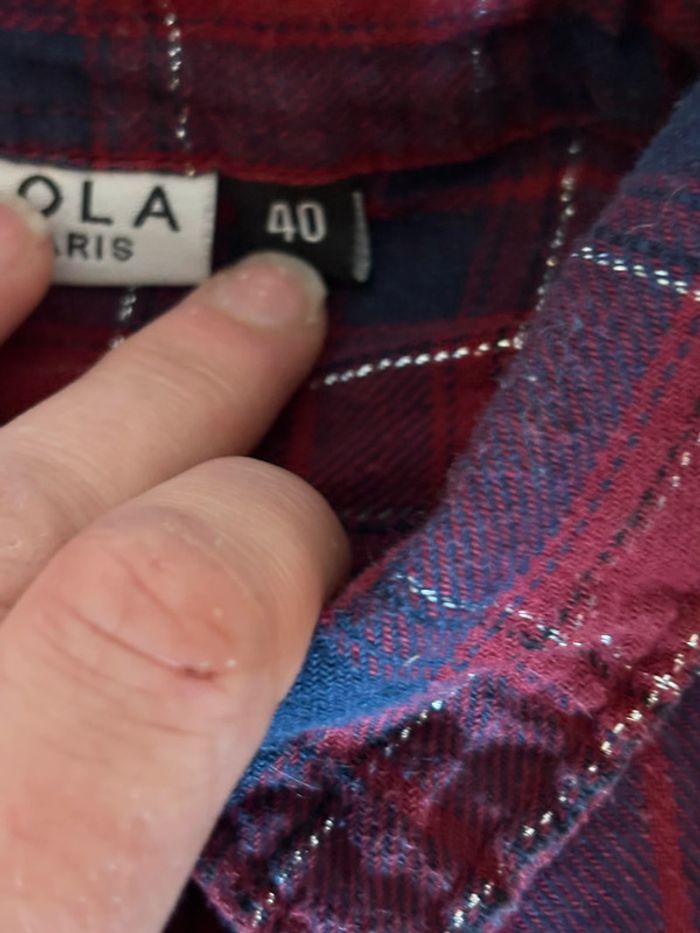 Lot chemises à carreaux vintage femme - photo numéro 6