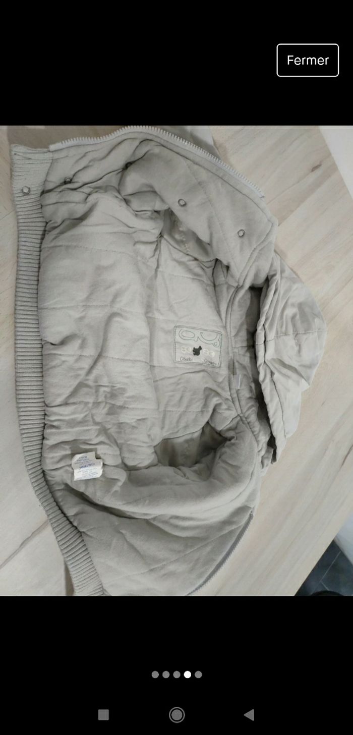 Lot de 2 manteaux blousons Obaibi 3 mois - photo numéro 3