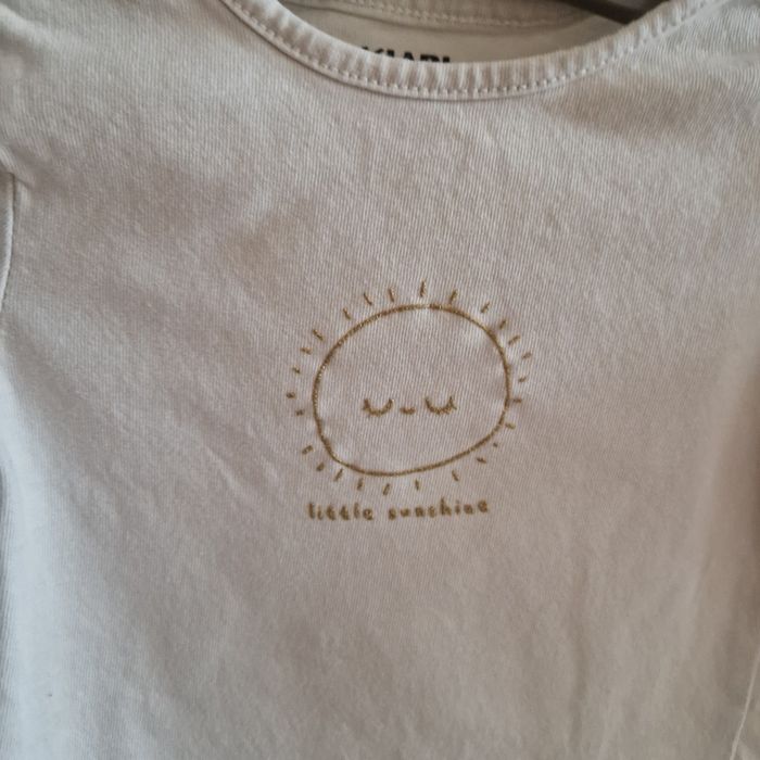 3 mois tee shirt kiabi soleil dore - photo numéro 2
