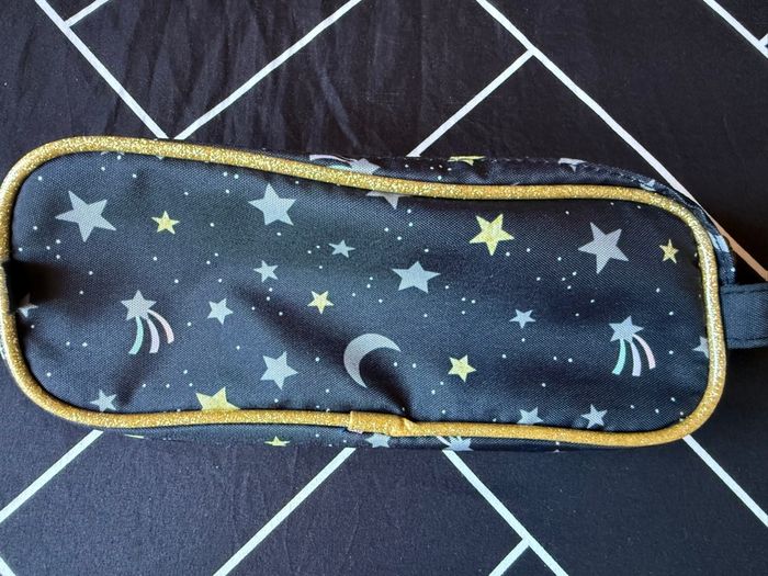 Trousse scolaire double compartiment – Thème nuit étoilée - photo numéro 4