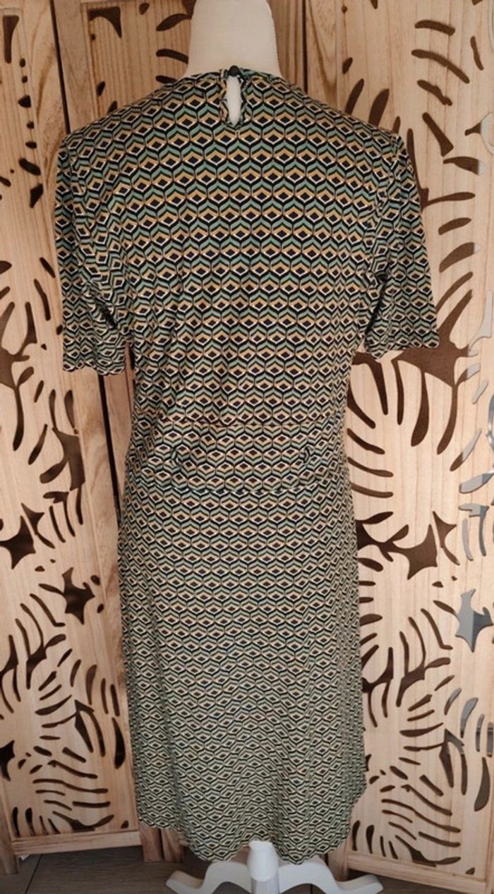 Robe midi fluide imprimée Taille XL King Louie - photo numéro 3