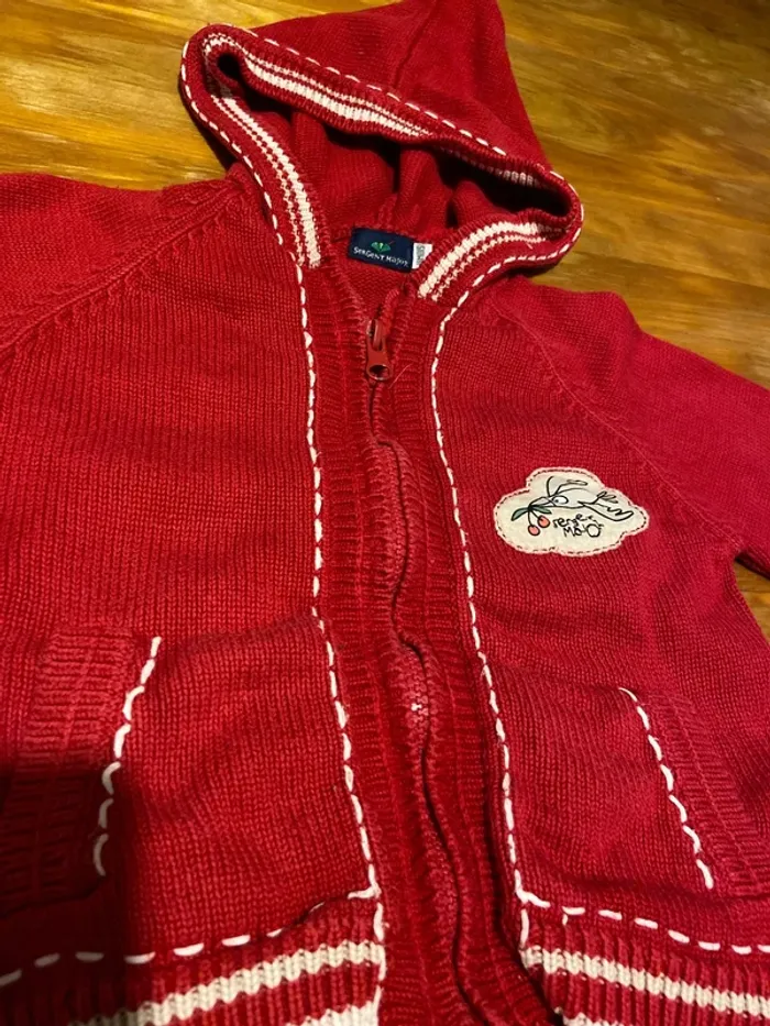 Gilet à capuche 18mois - photo numéro 2