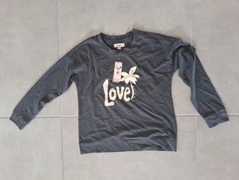 Haut de pyjama Etam neuf - Taille S - Gris - 100% coton