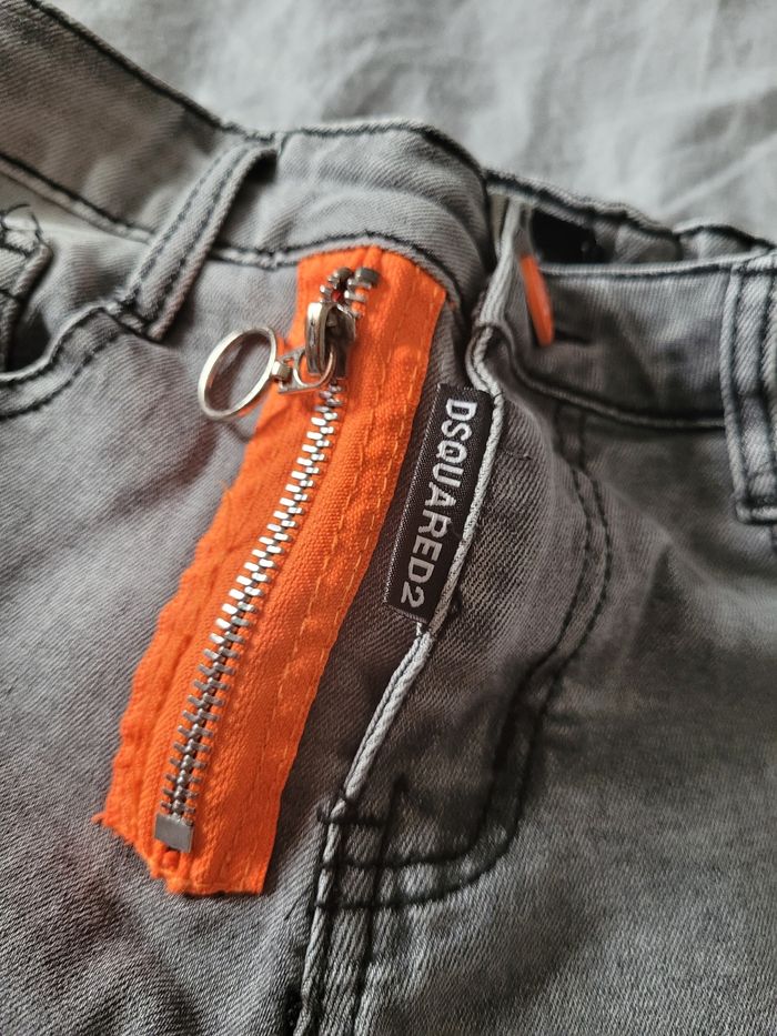 pantacourt en jeans desquared2 8ans (5e) - photo numéro 4