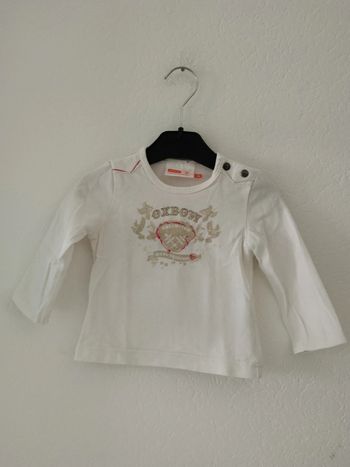 tee shirt blanc oxbow fille 12 mois