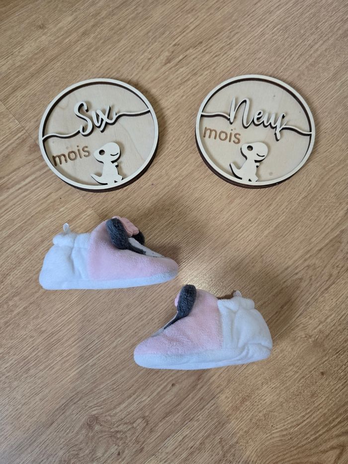 Vêtement Bébé Fille - Pantoufle Minnie  - Disney - 6/9 mois - photo numéro 5