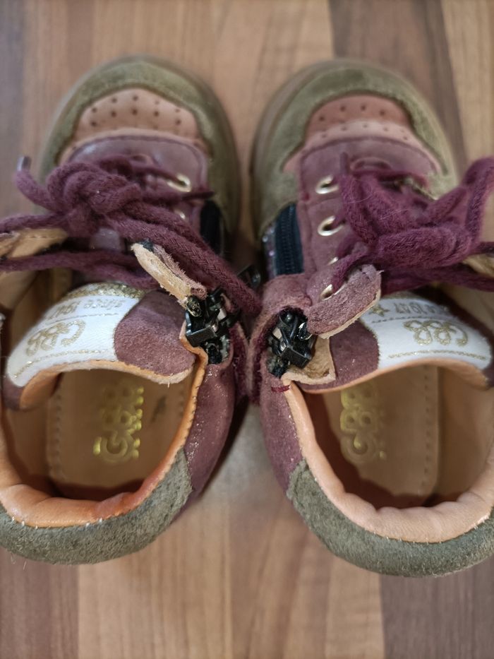 Chaussures marron et pourpre paillettes 21 GBB - photo numéro 6