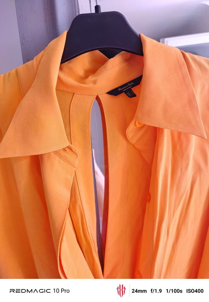 Chemise longue orange - photo numéro 2