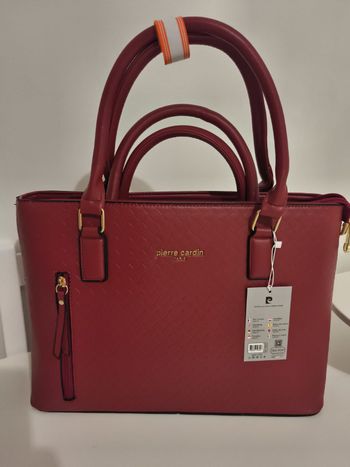 Sac à main Pierre Cardin marron effet cuir – Neuf avec étiquette ✨