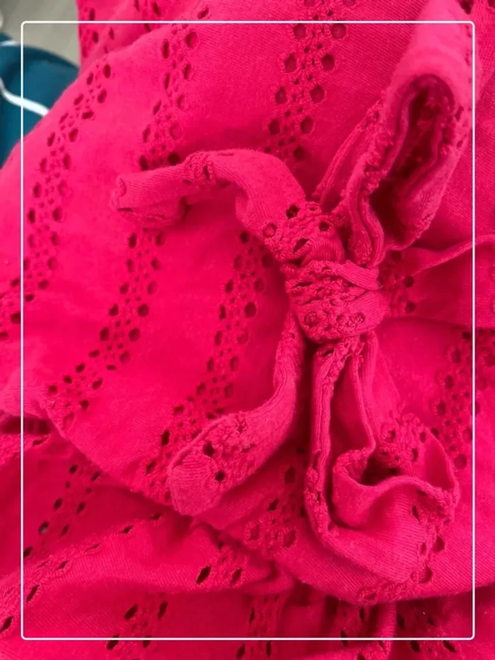 Top ajouré noué rose fuchsia Primark - photo numéro 8