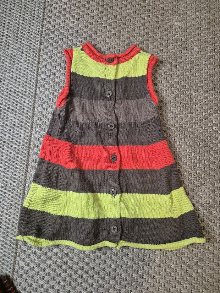 Ensemble robe + legging tricot - 6 mois - photo numéro 3