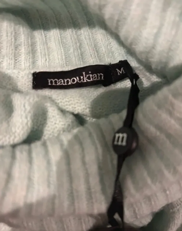 Robe pull Manoukian M vert menthe à col roulé - photo numéro 12
