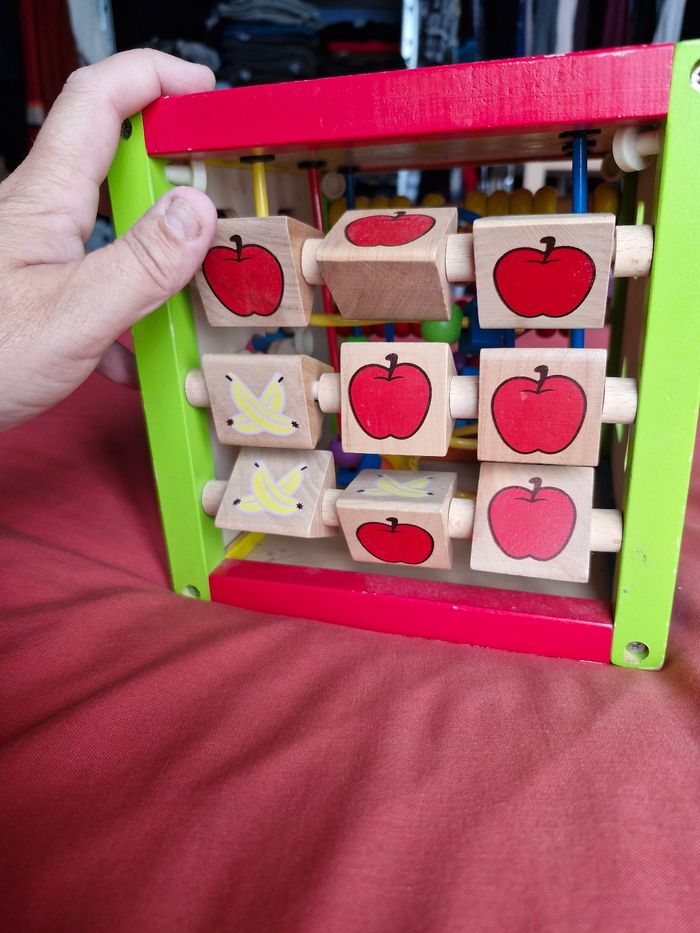 Cube d'activité et d'éveil en bois - photo numéro 6