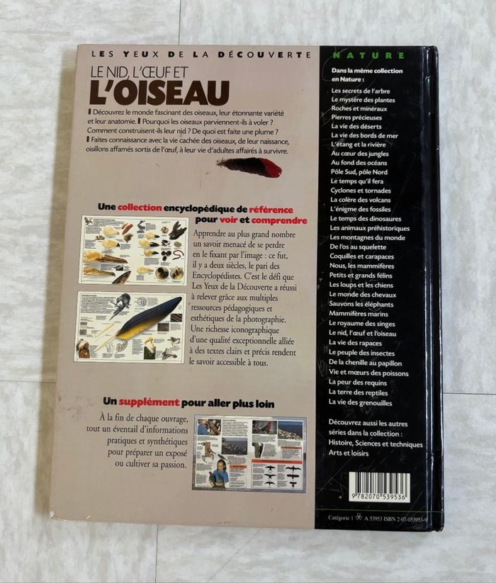 Livre documentaire le nid l’oeuf et l’oiseau David Burnie Gallimard jeunesse - photo numéro 2