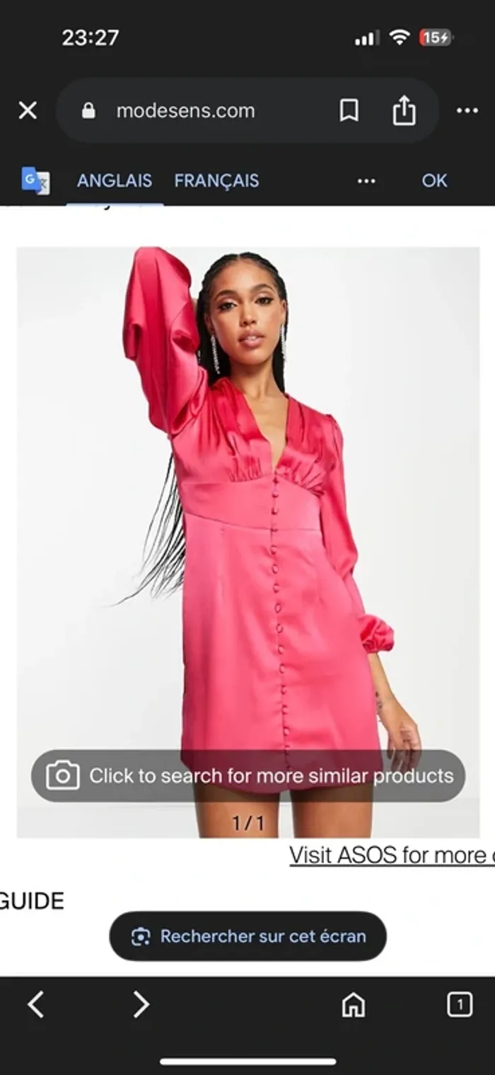 Robe courte satinée Asos - photo numéro 11