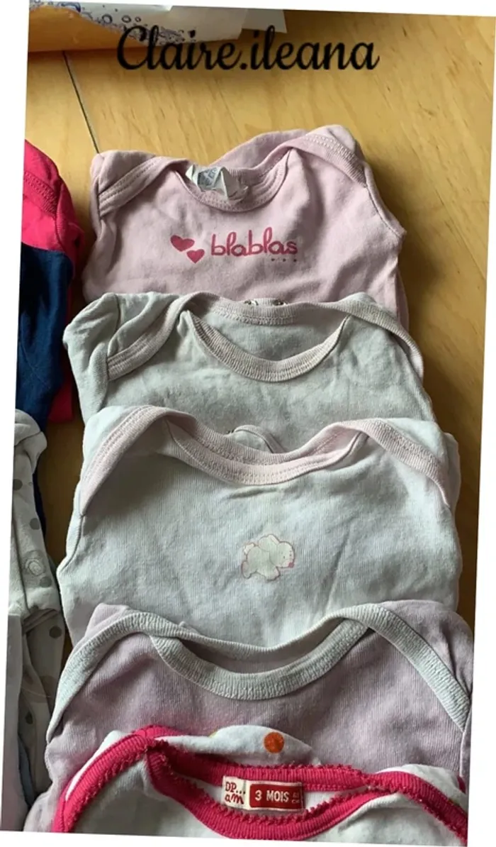 🛑lot de 12 body 3 mois 🛑 - photo numéro 4