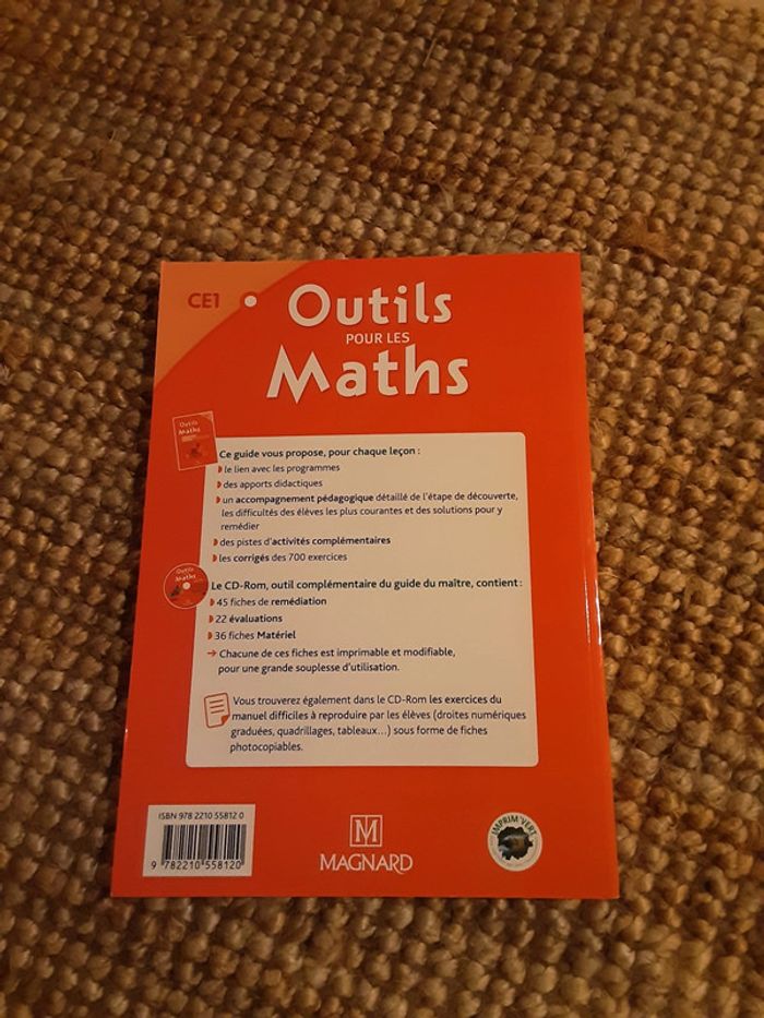 Outils pour les maths - Guide du maître avec Cd Rom - photo numéro 2