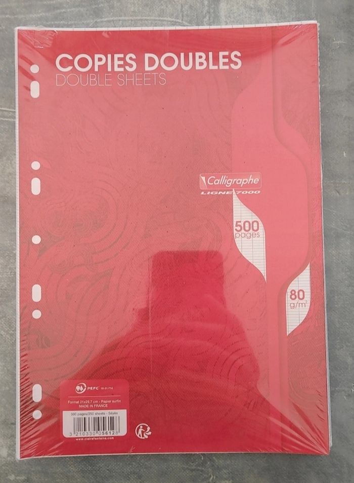 500 Copies Doubles Calligraphe