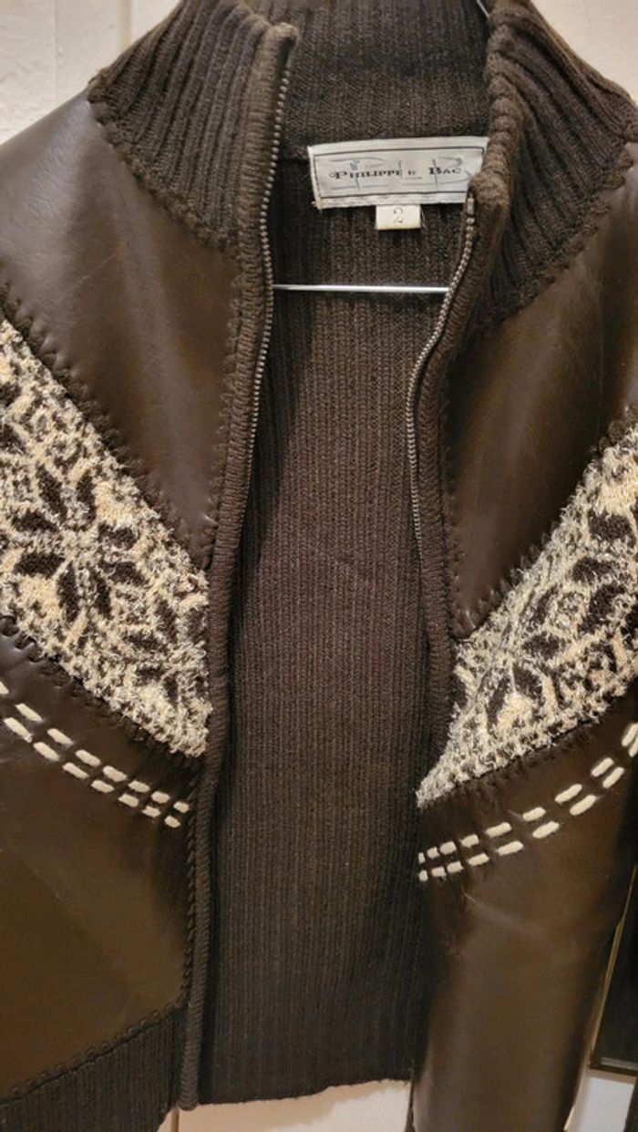 Gilet épais marron - photo numéro 2