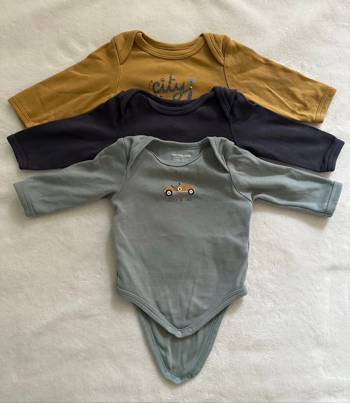 Lot de 3 bodies Vertbaudet