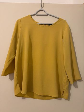 Blouse jaune manche 3/4