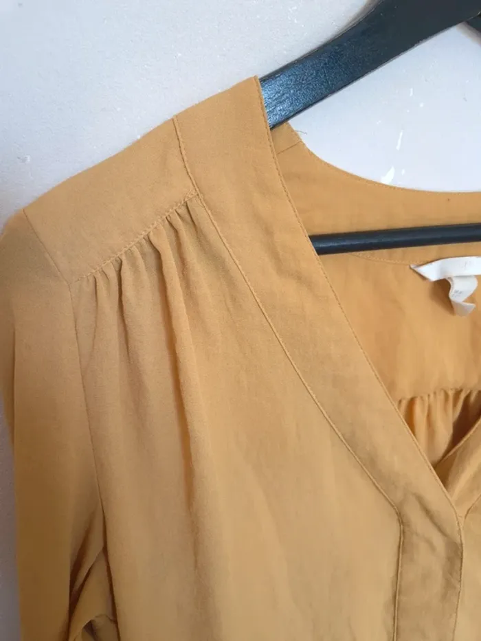 Blouse jaune H&M taille 36 - photo numéro 3