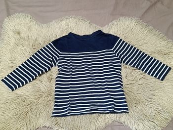 T-shirt manches longues rayé