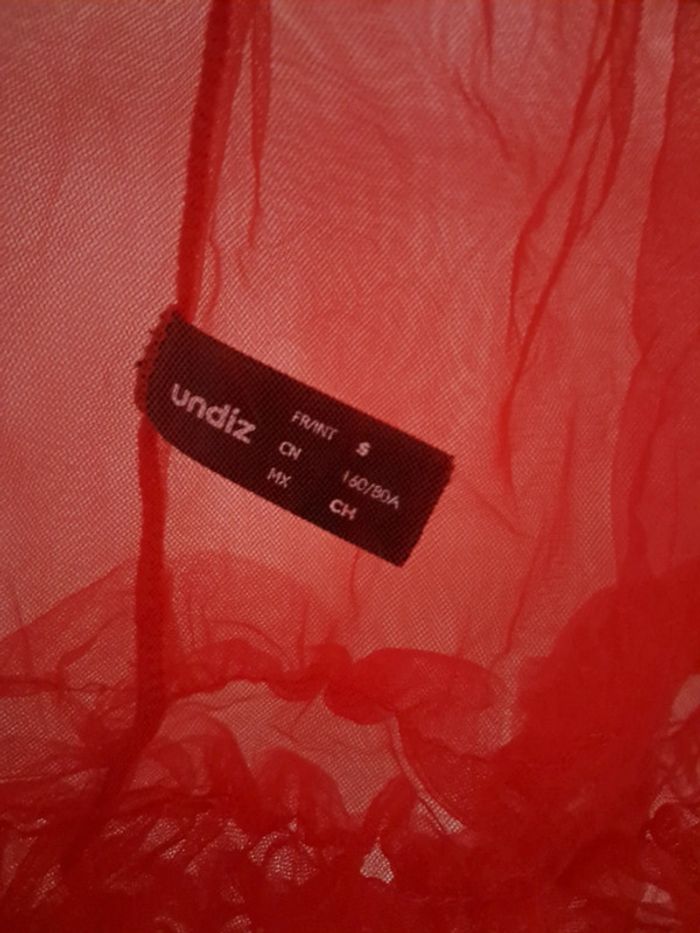 Neuf 🏷 Nuisette rouge undiz taille S - photo numéro 6