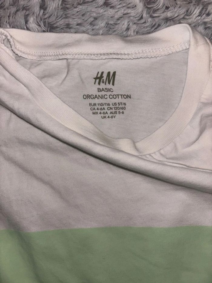 T-shirt H&M 110-116cm - photo numéro 4