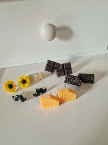 Lot boucles d'oreilles kawaii