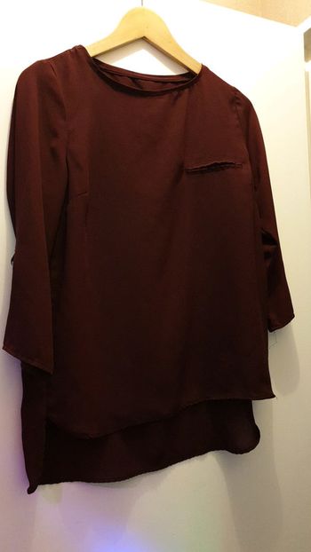 Blouse bordeau