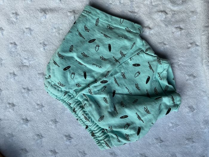 short turquoise motifs surf lien de serrage taille élastique 3 mois lulu castagnette - photo numéro 8