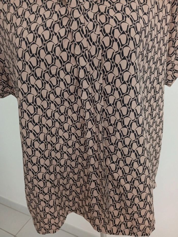 Haut fluide taille L | beige et noir - photo numéro 6