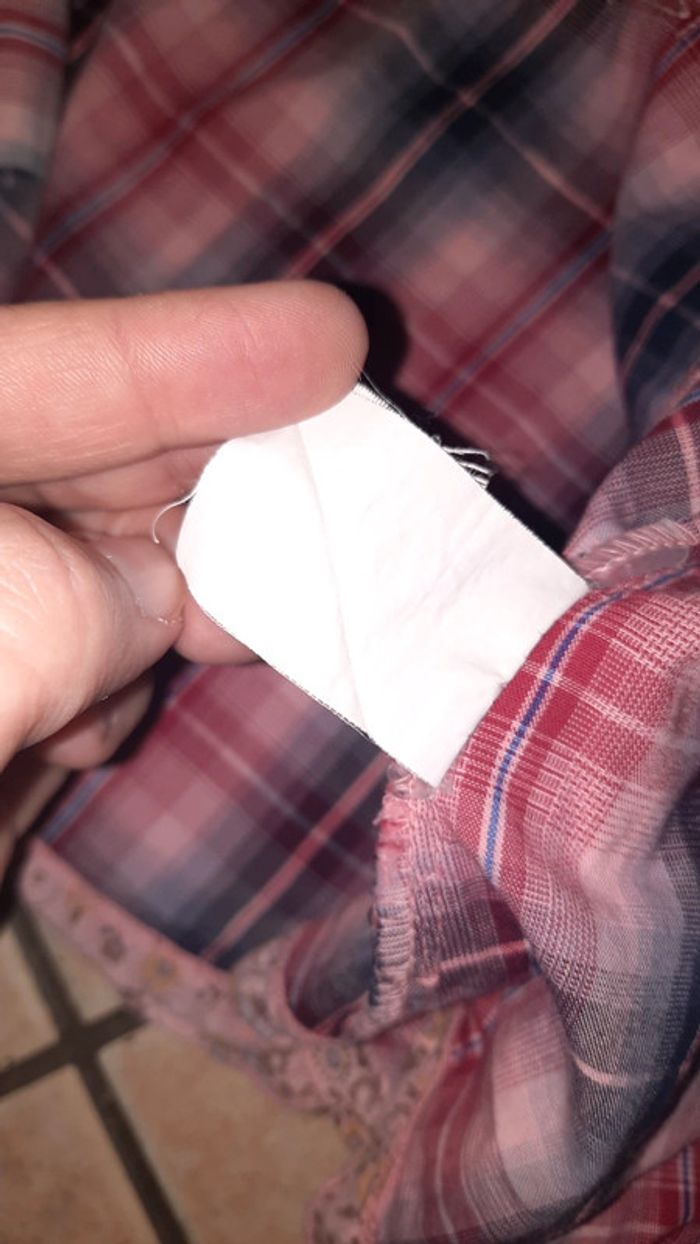 Chemise Levis 14 ans rose carreaux - photo numéro 12