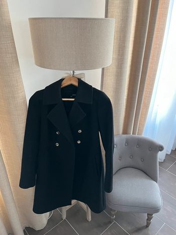 Manteau long noir etam taille 36/38 femme