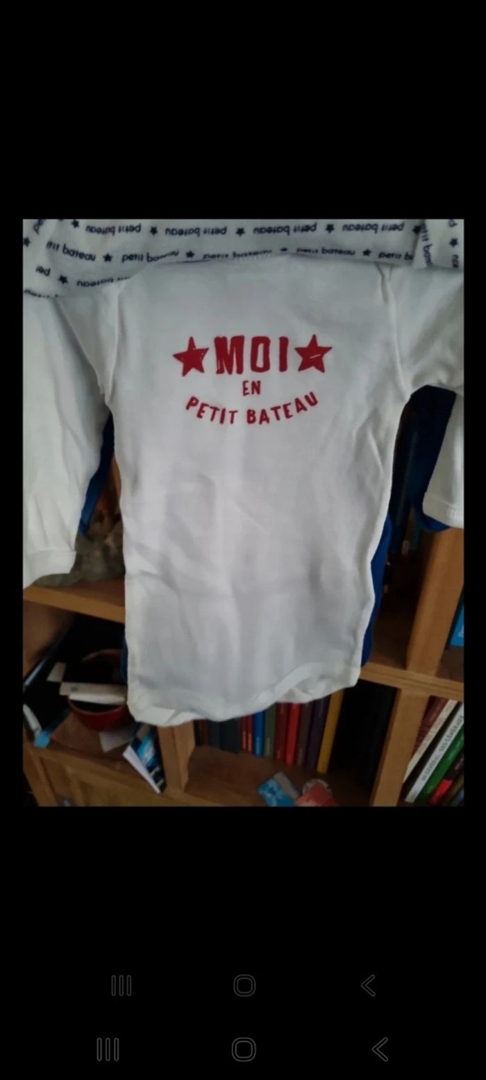 Pyjama Petit Bateau + lot 3 bodys assortis 3 mois - photo numéro 6