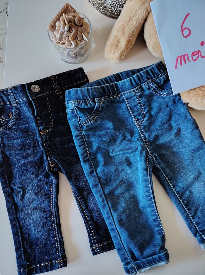Lot 2 jeans Obaïbi Tape à l'œil 6 mois - photo numéro 3