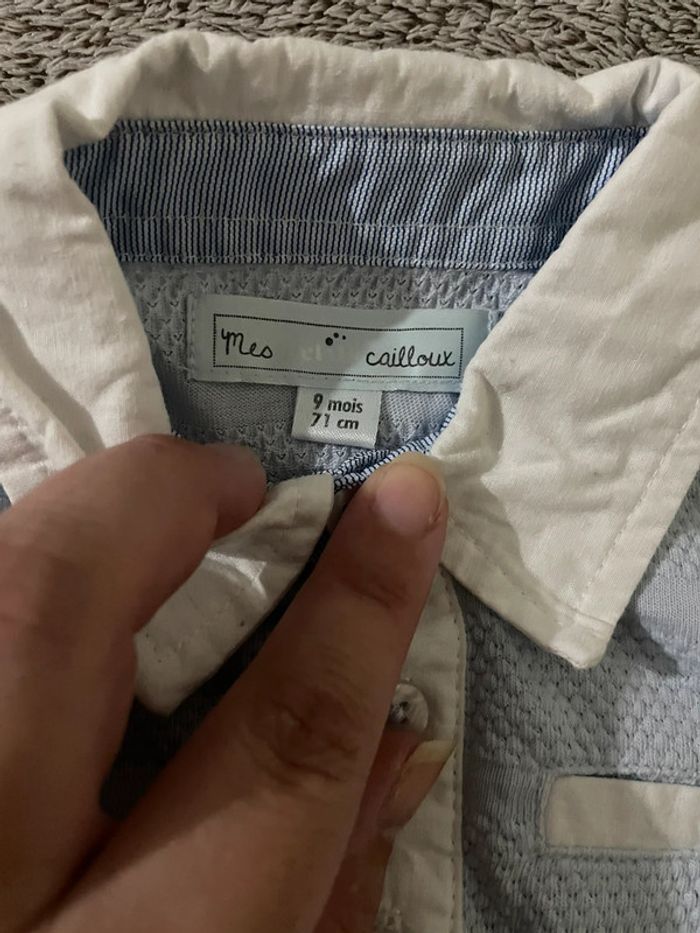 Teeshirt à col et bouton - photo numéro 2