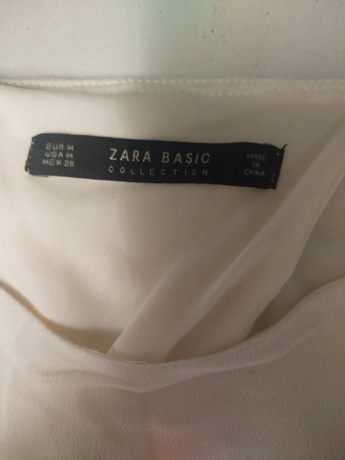 Combishort blanche - Zara Basic - M - photo numéro 3