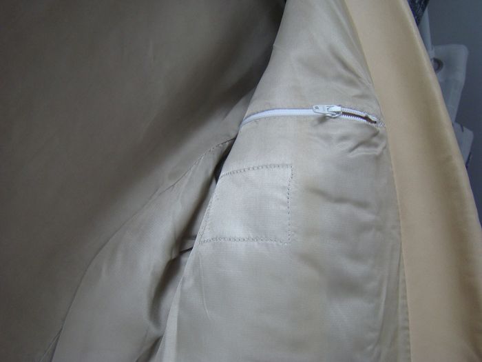 veste cuir beige clair T38 presque neuve - photo numéro 4