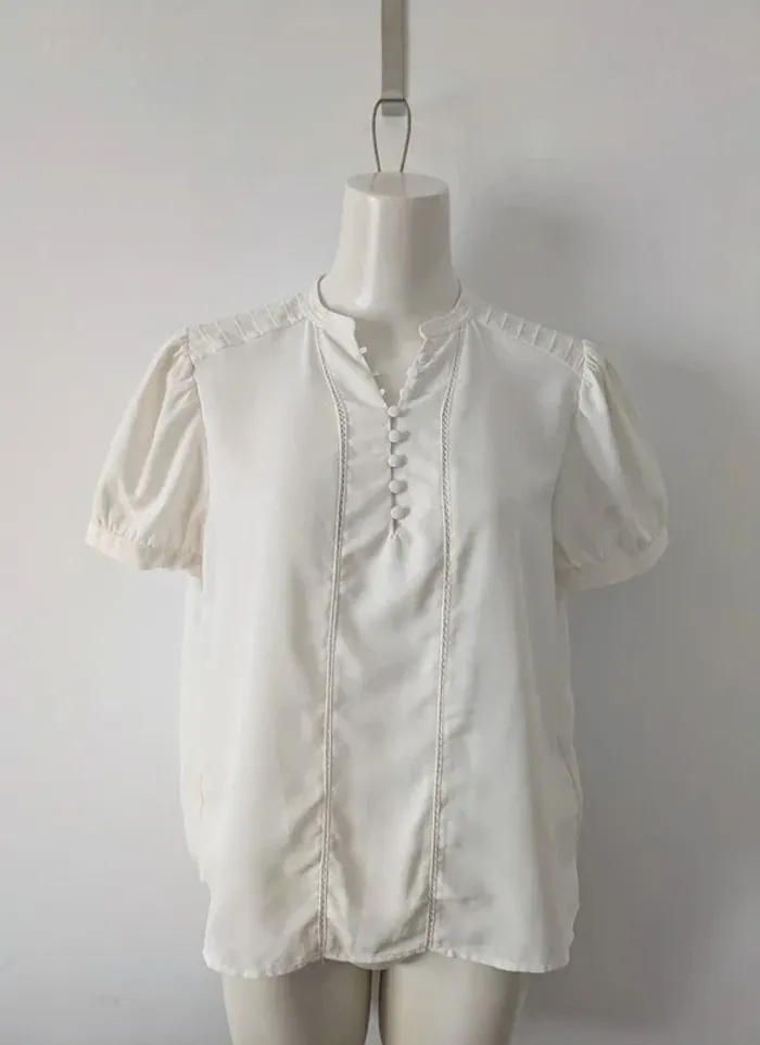 Blouse chemisier manches courtes - Cyrillus - taille 38