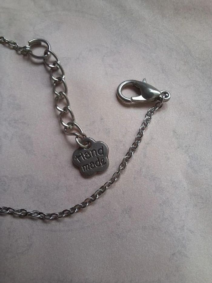 Petit bracelet avec une perle grise - photo numéro 6