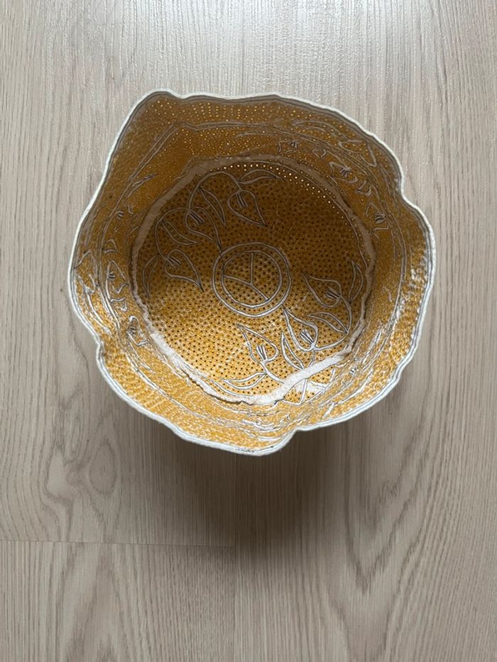 Bonnet fait main (cofia),pour enfant(taille 17cm) - photo numéro 3