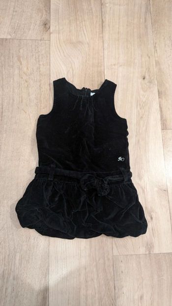 Robe d'hivers en velours noire 18 Mois